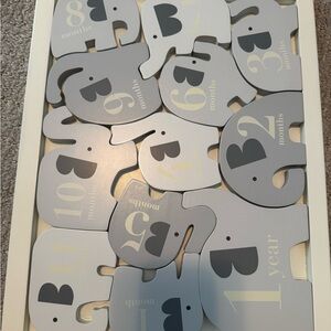 Pottery Barn Elephant Milestone puzzle